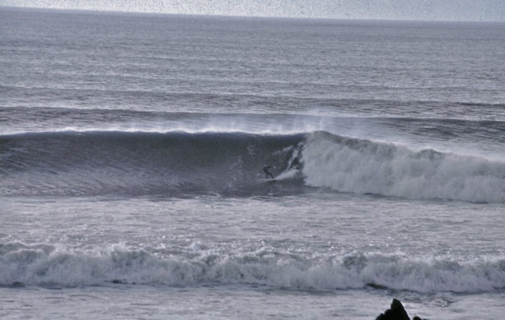 Man surfing large wave